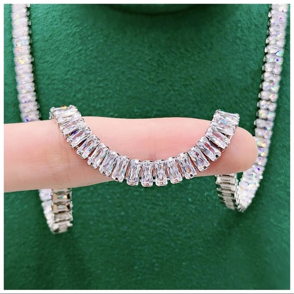 🎁 The Larynah Lab Diamond Tennis Necklace - Picture 4 of 14